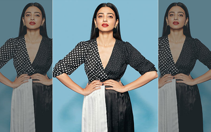 Radhika Apte Artsy New Look In Color Blocking Black And White Dress Is Trending