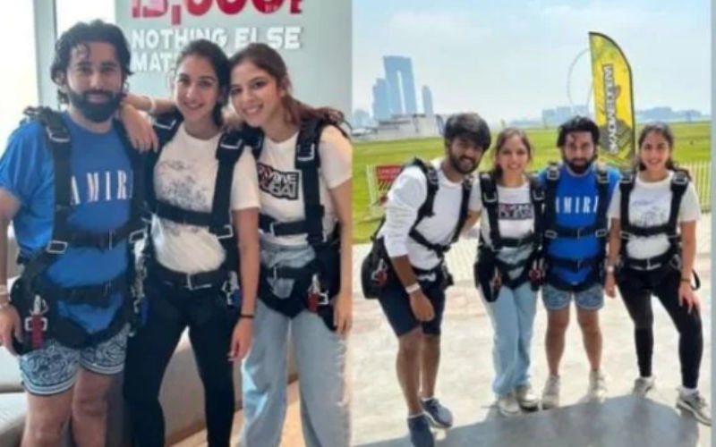 Radhika Merchant Enjoys Skydiving In Dubai With Dear Friend Orhan Awatramani On Anant Ambani's Birthday; See Viral PICS