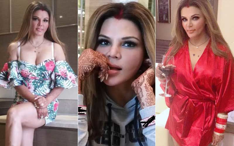 Rakhi Sawant Flaunts Her Chooda And Her Husband's Name After Calling Her Marriage A ‘Bridal Photo Shoot’