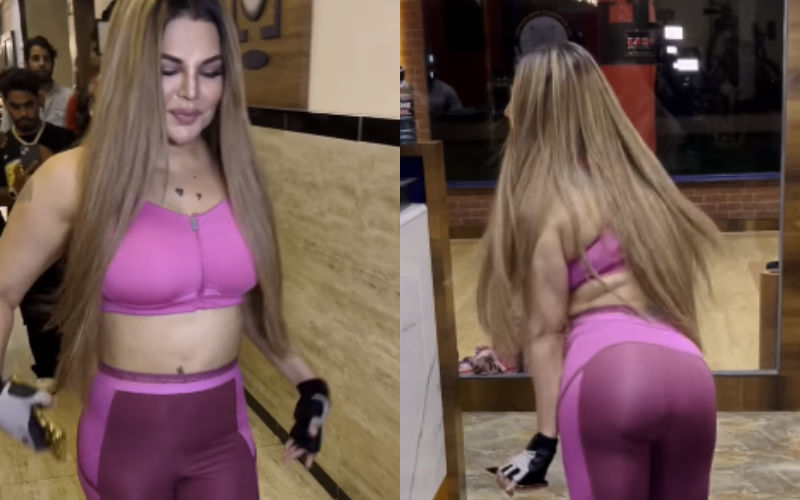 OMG! Rakhi Sawant MOCKS Malaika Arora's Walk As She Imitates Her By Flashing Her Butt; Netizens Call Her ‘Pagal Aurat’-See VIDEO