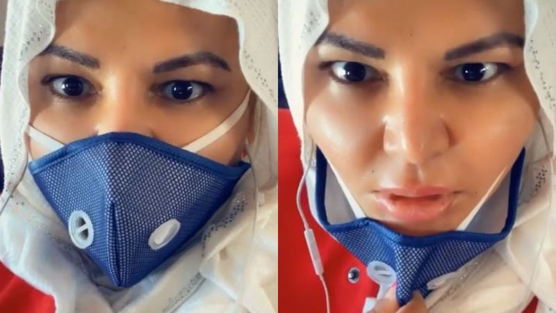Coronavirus Outbreak: Rakhi Sawant Shows Her Empty Plane; Says, 'Mask Ki Wajahse Bol Nahi Pa Rahi Hu' - VIDEO