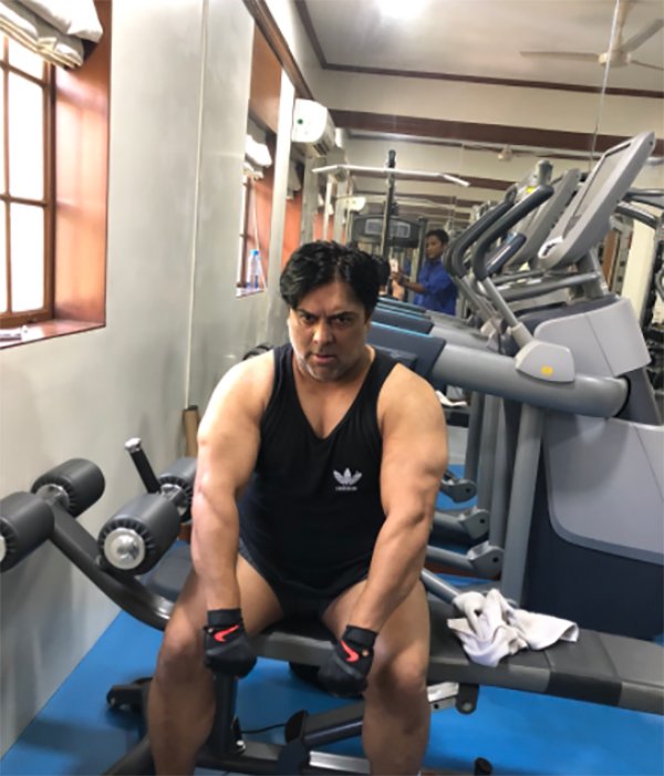 ram kapoor working out at gym