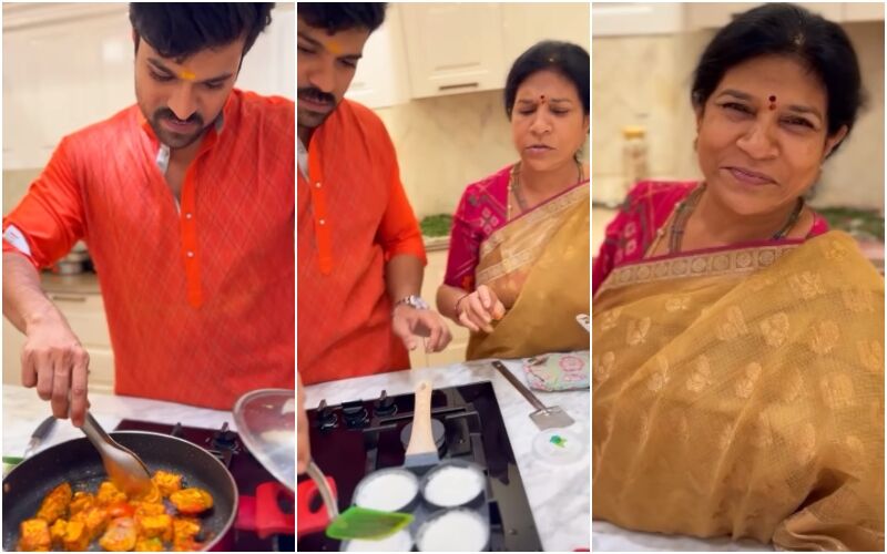 Ram Charan Cooks Paneer Tikka For Mother Surekha On Women’s Day; Wife Upasana Kamineni Konidela Shares The Video- WATCH