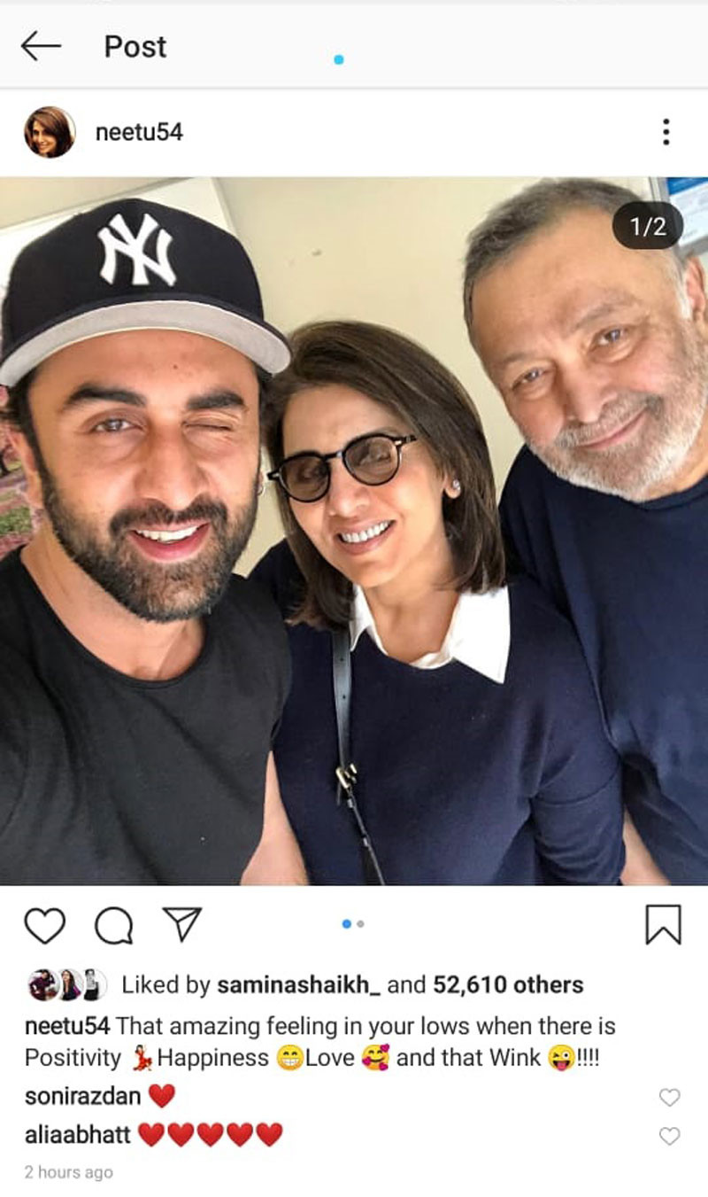 Neetu Kapoor Instagram Post