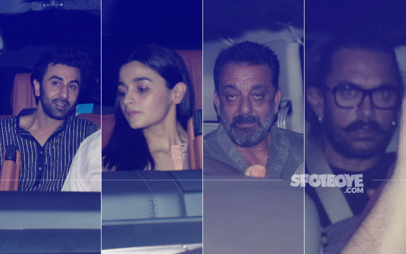 Sanju Screening: Ranbir Kapoor-Alia Bhatt Arrive Together; Sanjay Dutt & Aamir Khan Also Attend