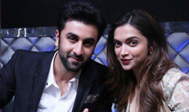 ranbir kapoor and deepika padukone at an event