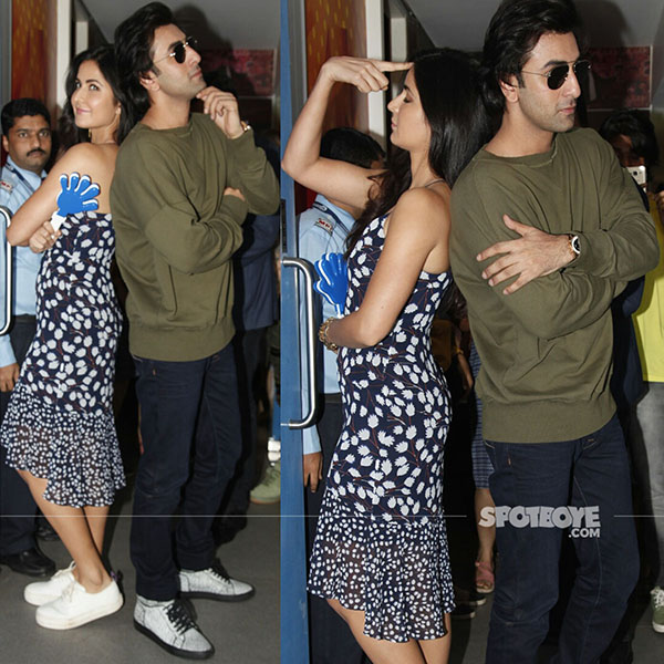 ranbir kapoor and katrina kaif at jagga jassos promotions at a radio station