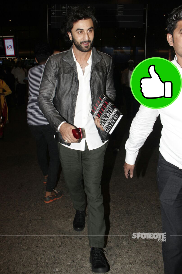 ranbir kapoor at the airport