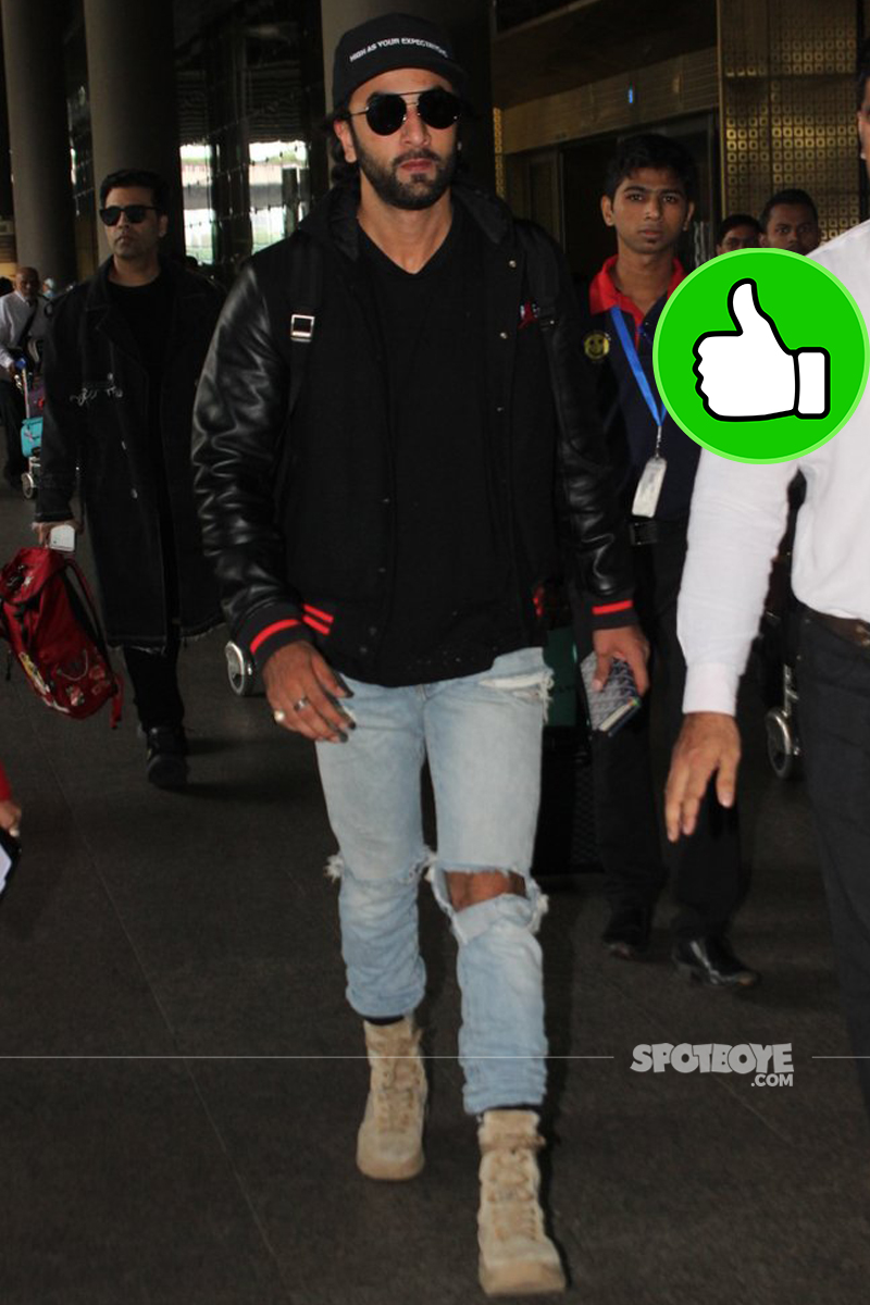 ranbir kapoor at the international airport