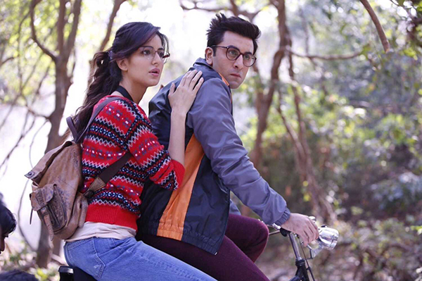 ranbir kapoor katrina kaif cycling in jagga jasoos