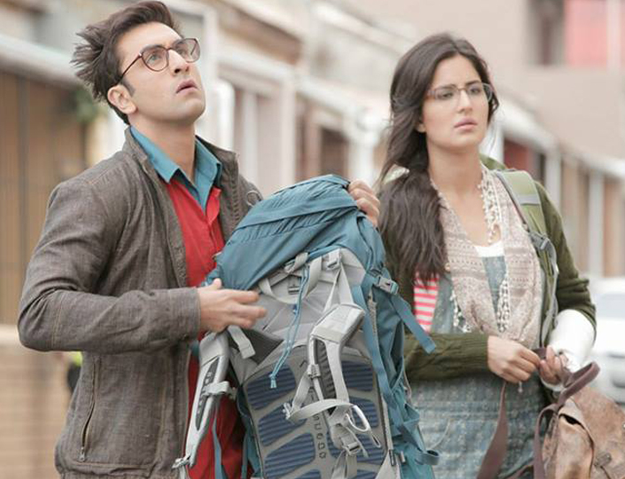 ranbir kapoor katrina kaif in still from jagga jasoos