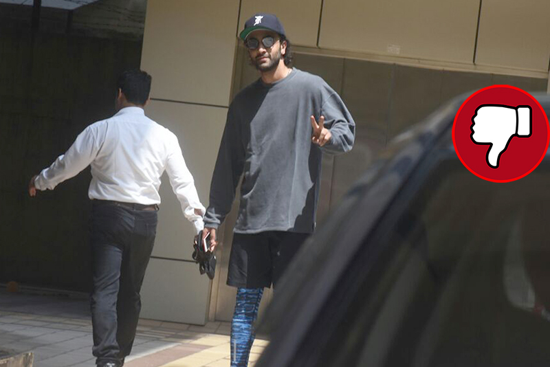 ranbir kapoor snapped post dubbing session