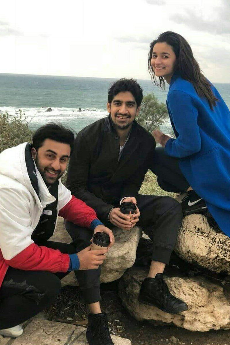 ranbir kapoor with alia bhatt and ayaan mukerji in bulgaria