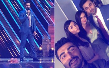 FILMFARE AWARDS 2018: Ranbir Kapoor’s EPIC Selfie With His Brahmastra Co-star Alia Bhatt, Arjun Kapoor & Dia Mirza