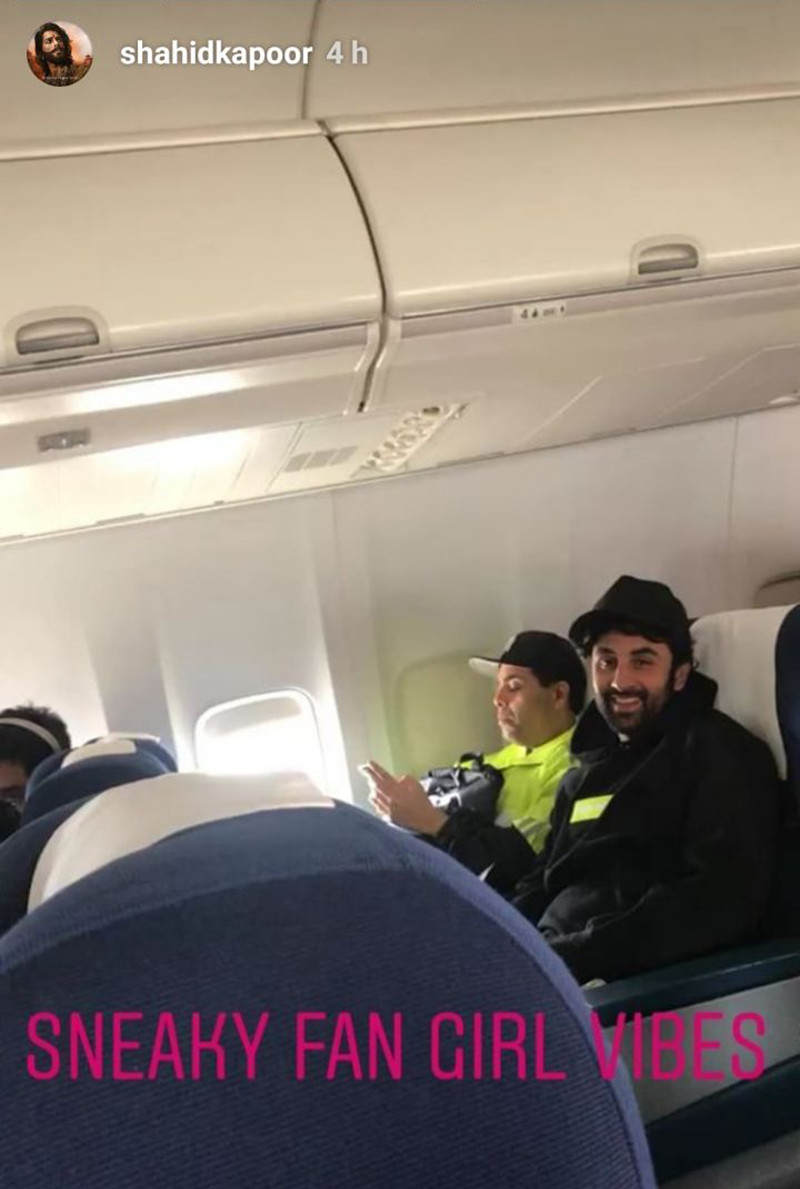 Ranbir Kapoor In Flight