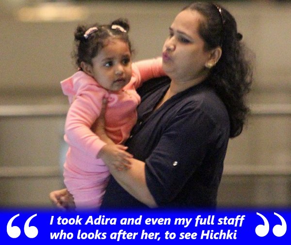 rani mukerji daughter with adira