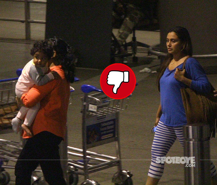 rani mukherji spotted at the airport