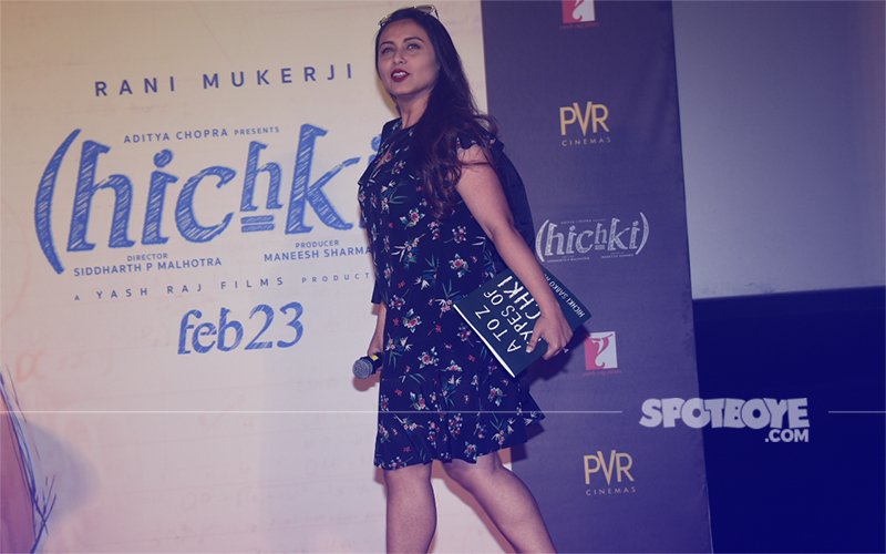 Rani Mukerji Dazzles In A Black Floral Dress At The Trailer Launch Of Hichki