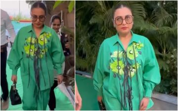 Rani Mukerji Gets Mercilessly TROLLED For Wearing Green Baggy Co-Ord Set; Netizens Say, ‘Ye Designers Kuch Bhi Pehna Dete Hai’ 