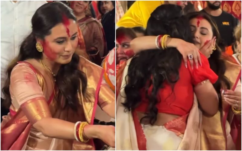 Rani Mukerji Enjoys Sindoor Khela With Rupali Ganguly, Takes The Internet By Storm; Fans Say, ‘So Humble And Sweet’