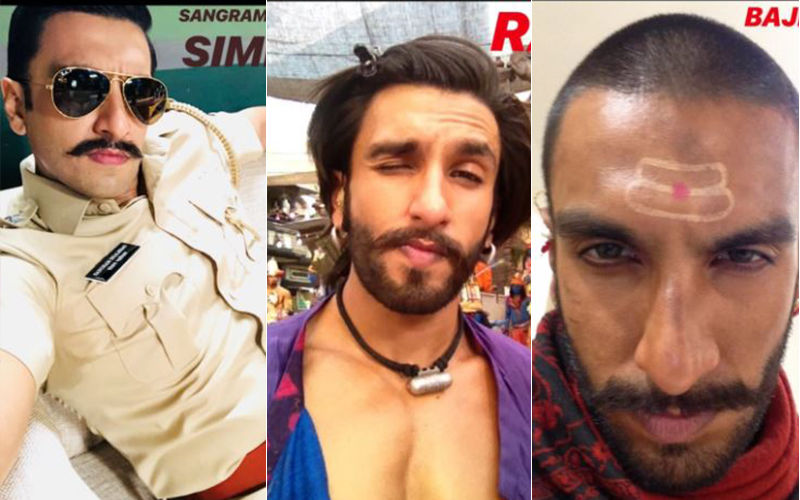 Ranveer Singh's Selfie Game Is On Point As He Flaunts His Transformations For Different Roles