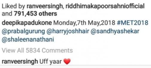 ranveer comment ranveer comment