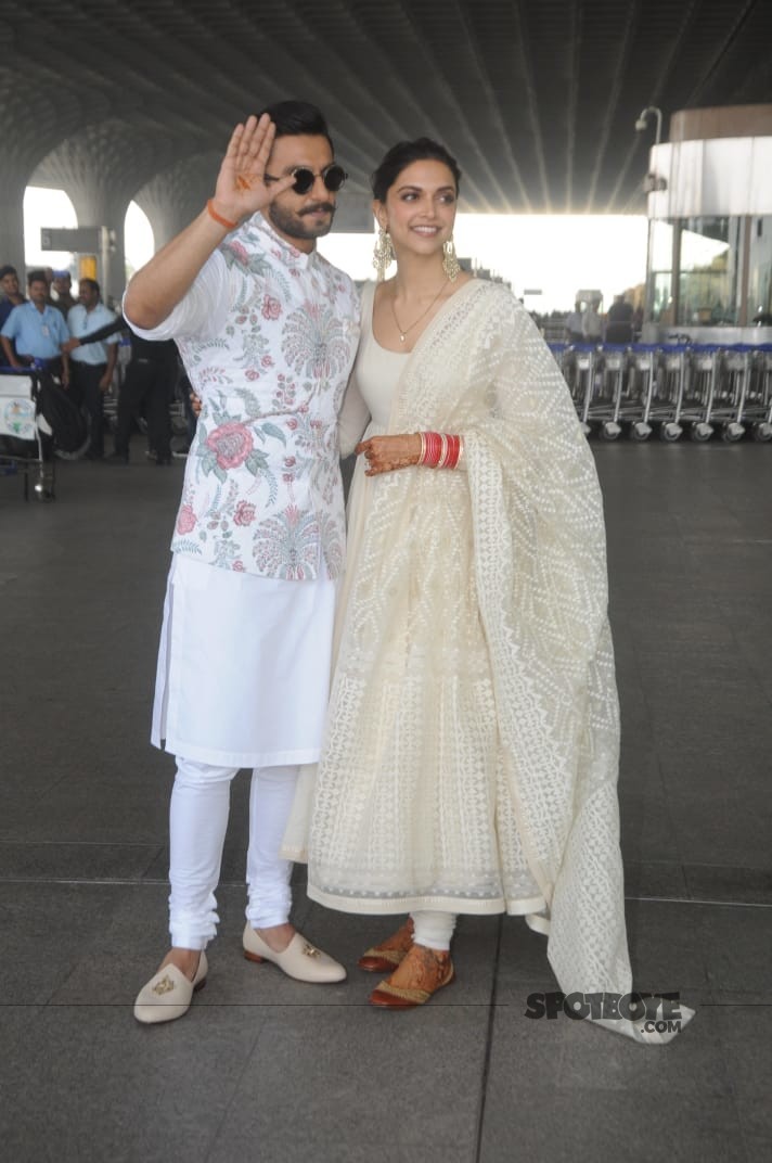 ranveer deepika fly to banglore