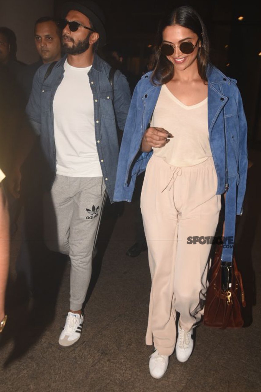 ranveer singh and deepika padukone return to mumbai