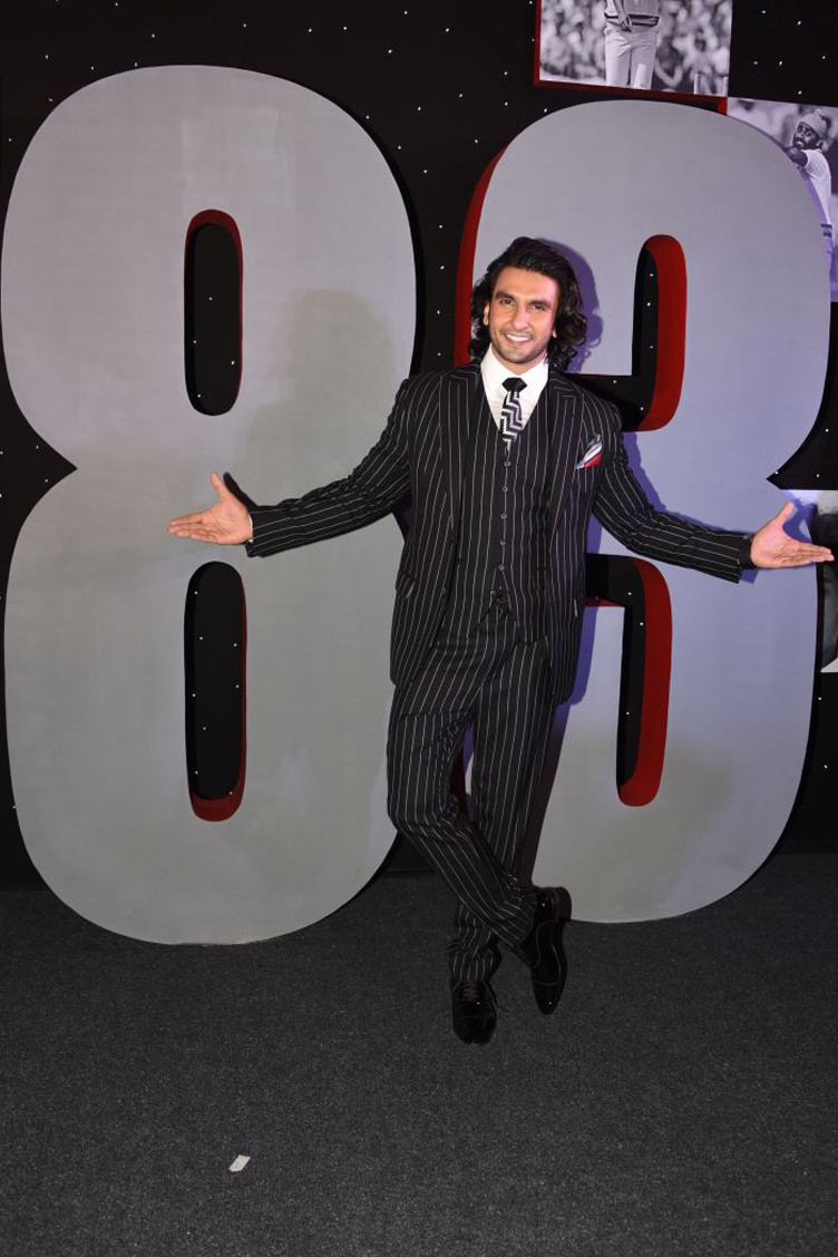 ranveer singh at the launch of 83 world cup movie