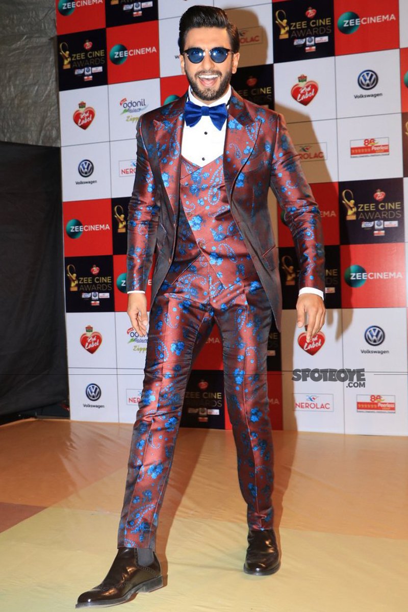 ranveer singh at zee cine awards