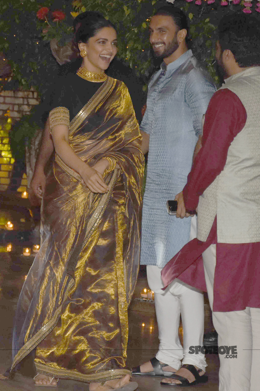 ranveer singh deepika padukone at ambani ganpati celebration