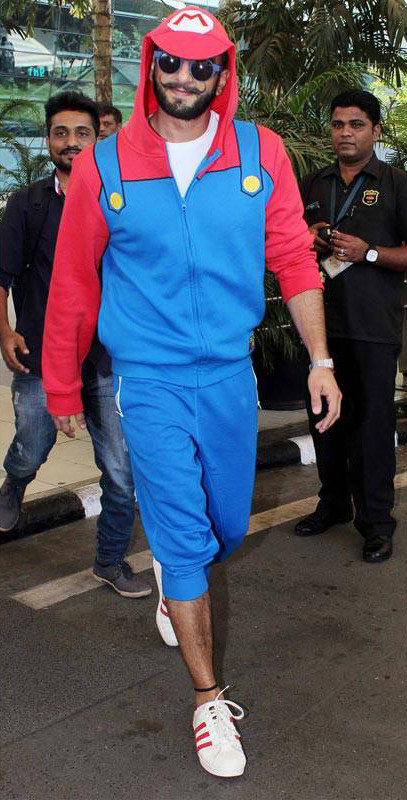 ranveer singh dresses up as mario