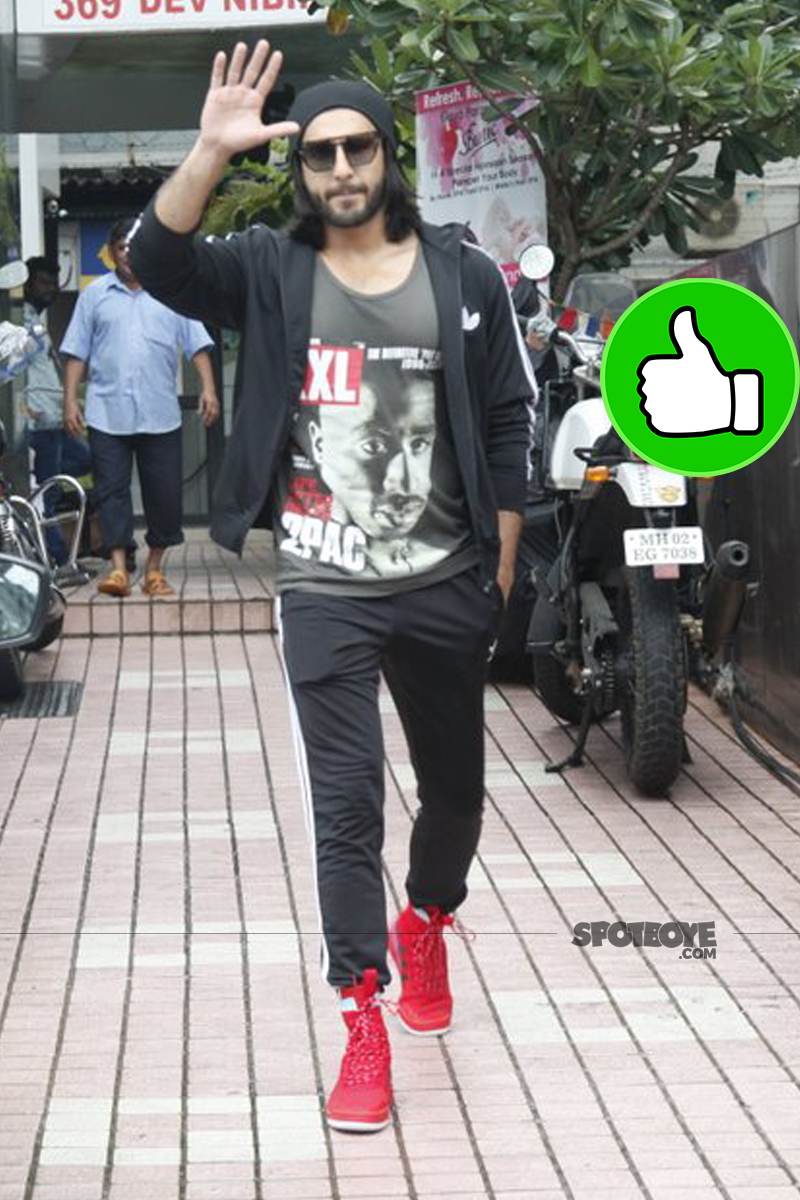 ranveer singh snapped post gym