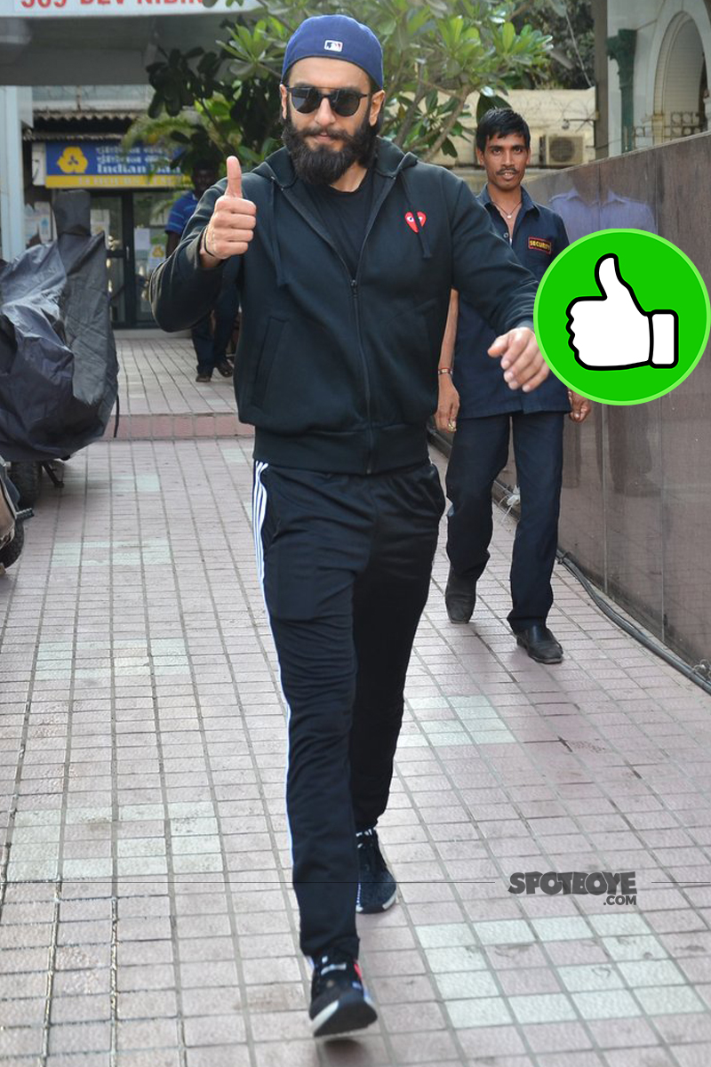 ranveer singh snapped post gyming session