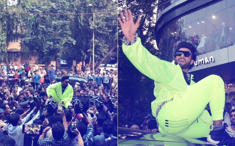 Padmavati Star Ranveer Singh's CRAZY STUNT Causes Traffic Jam On Mumbai Streets