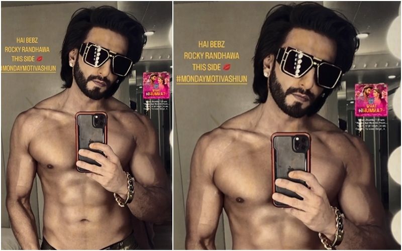 Ranveer Singh Flaunts His Dusky Washboard Abs; Greets His Fans As Rocky Randhawa; Says, ‘HAI BEBZ’- Check It Out
