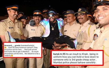 वर्दी पहने हुए मुंबई पुलिस के साथ रणवीर सिंह ने की ऐसी हरकत कि भड़क उठी जनता