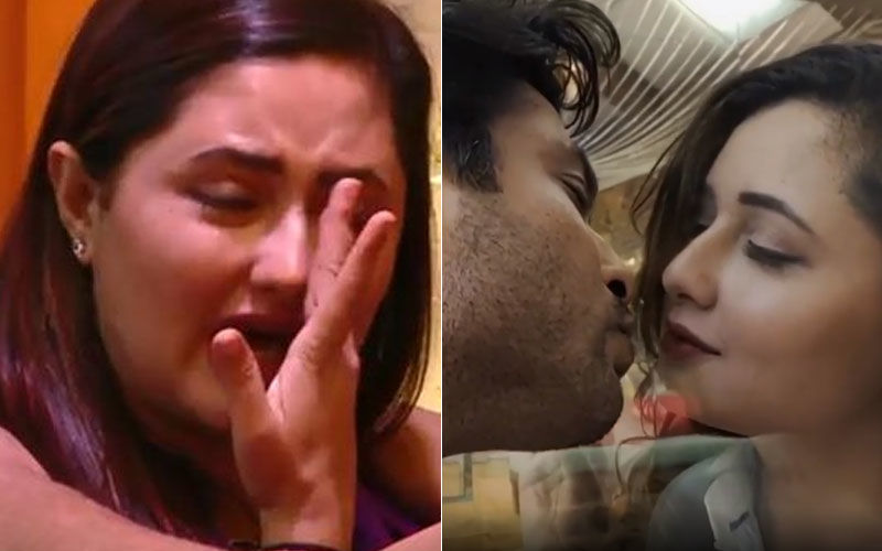 Bigg Boss 13: Rashami Desai Cries Like A Baby After Seeing Her Mirror Liplock Scene With Sidharth Shukla