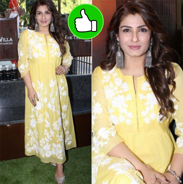 raveena tandon at the thai villa