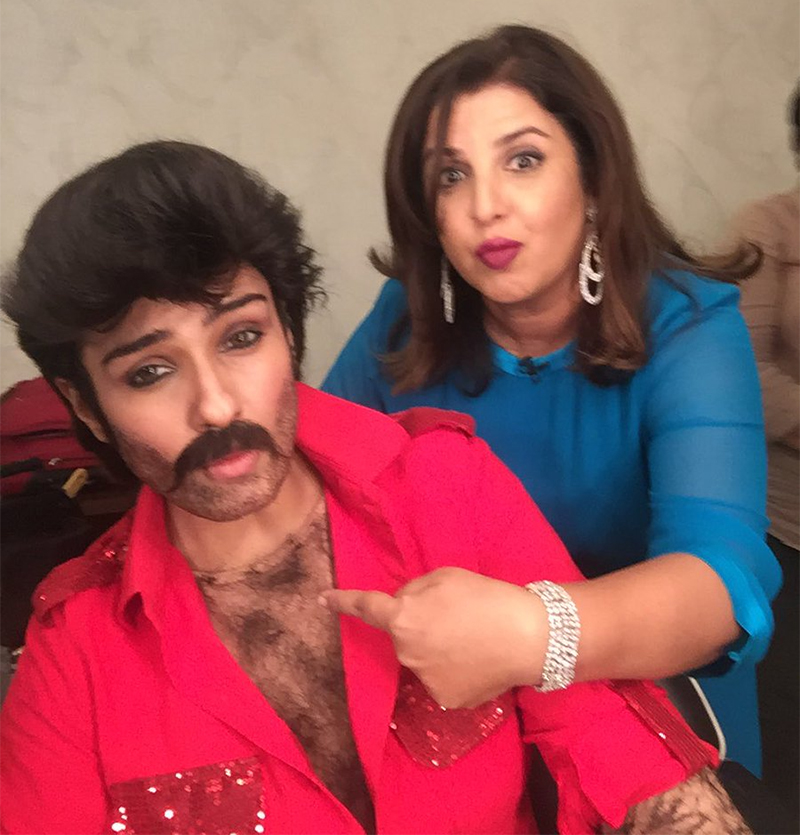 raveena tandon dresses up as anil kapoor