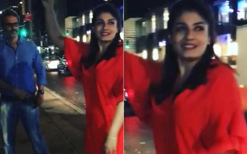Coronavirus Lockdown: Raveena Tandon Shares A Throwback Video Of Her Dancing With Husband On The Streets Of NY