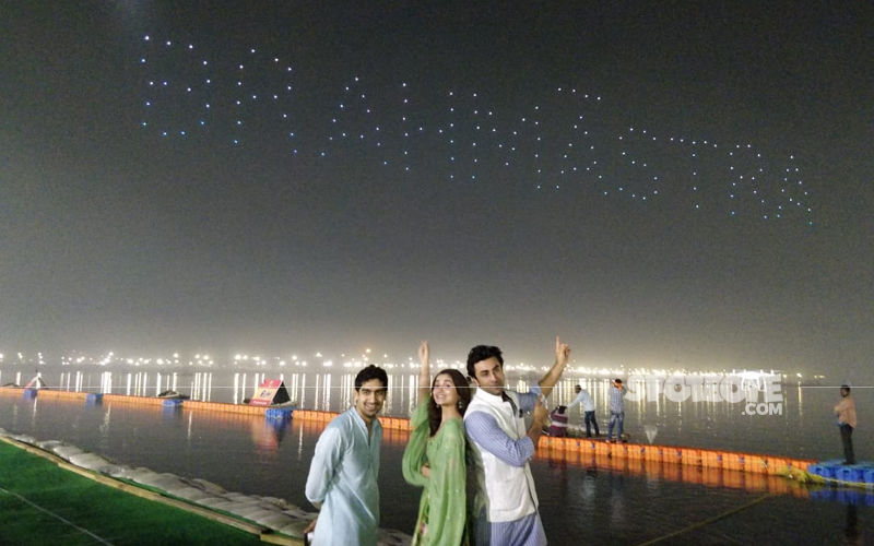 Alia Bhatt-Ranbir Kapoor’s Brahmastra Logo Launched In A Grand Manner; 150 Drones Lit Up The Sky