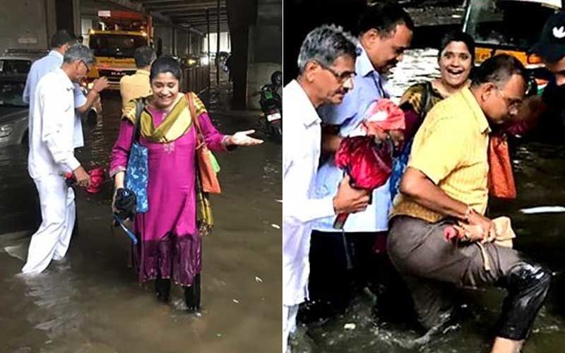 Mumbai Rains: Renuka Shahane's Car Submerges In Water, Passers-By Come To Her Rescue, Actress Hails City's Never-Say-Never Spirit