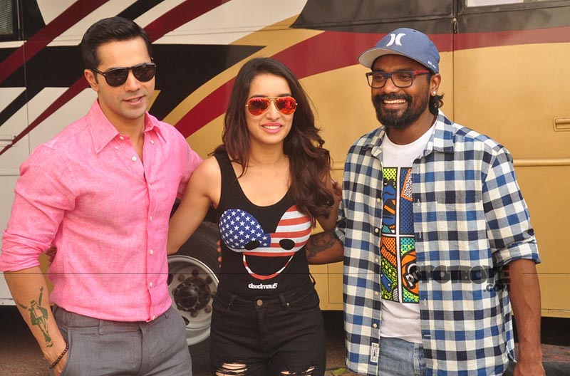 remo dsouza with varun dhawan and shraddha kapoor