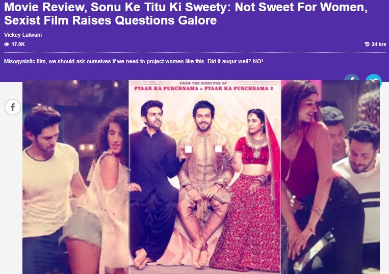 review of sonu ke titu ki sweety