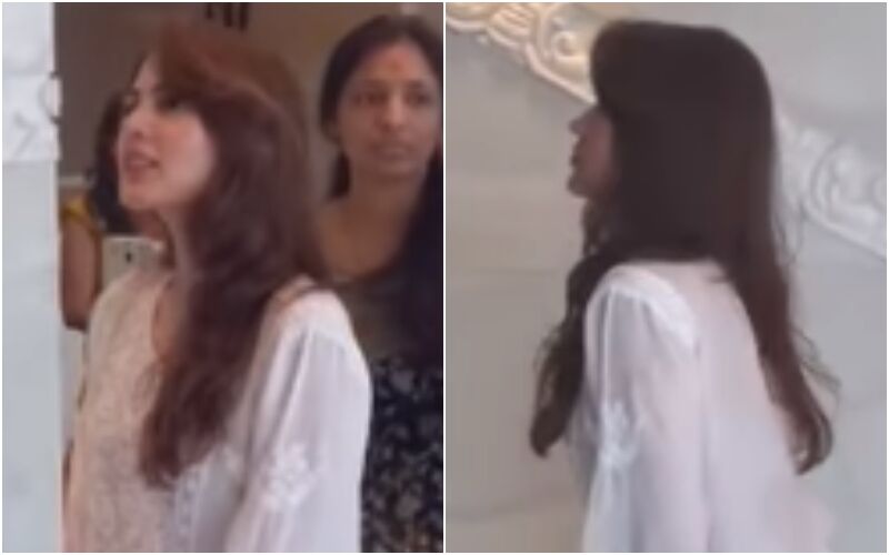 Rhea Chakraborty Celebrates New Years By Visting A Temple In Dubai; Video Of Actress Seeking Blessings Goes Viral