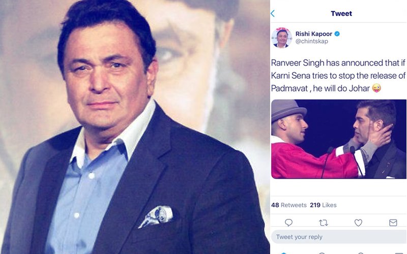 ‘Ranveer Will Do Johar’ Tweet DELETED By Rishi Kapoor As He Gets TROLLED!