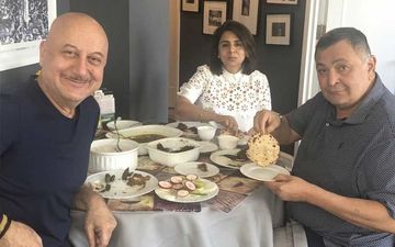 ऋषि कपूर की ख़ुशी का ठिकाना नहीं, परदेस में मिला 'घर का खाना'