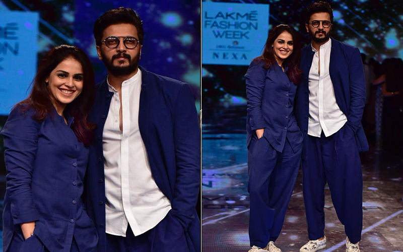 Riteish Deshmukh And Genelia D'Souza At Lakmé Fashion Week 2019: The Couple Twins In Blue As They Take Over The Runway