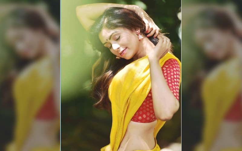 Actress Ritabhari Chakraborty Is Slaying In A Yellow Coloured Saree
